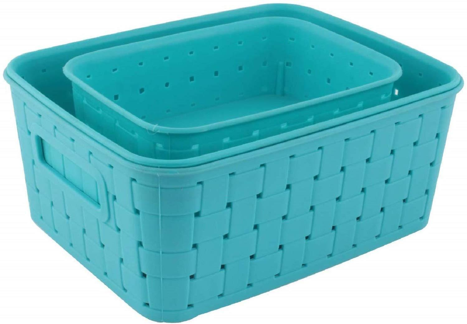 Vegetable & Fruit Plastic Basket Set (3 in 1) - WoodenTwist