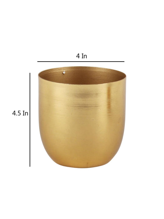 Gold Small Plating Planter (Set of 2) - WoodenTwist