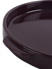 Purple Pizza Serving Dish With Handle - WoodenTwist