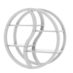 Trenton Round Floating Wall Shelf For Living Room - WoodenTwist