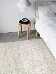 Rugberry Pebble & Braid Rug Runner for Bedroom/Living Area/Home with Anti Slip Backing - WoodenTwist