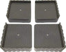 Black Plastic All In One Stand 9 cm x 5 cm (4 pcs) - WoodenTwist