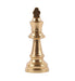 King & Queen Set Chess Table Décor Brass Golden Finish Big - WoodenTwist
