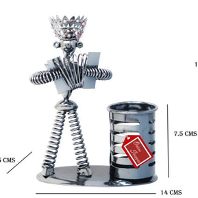 Metal Bandsman Stationery Holder - WoodenTwist