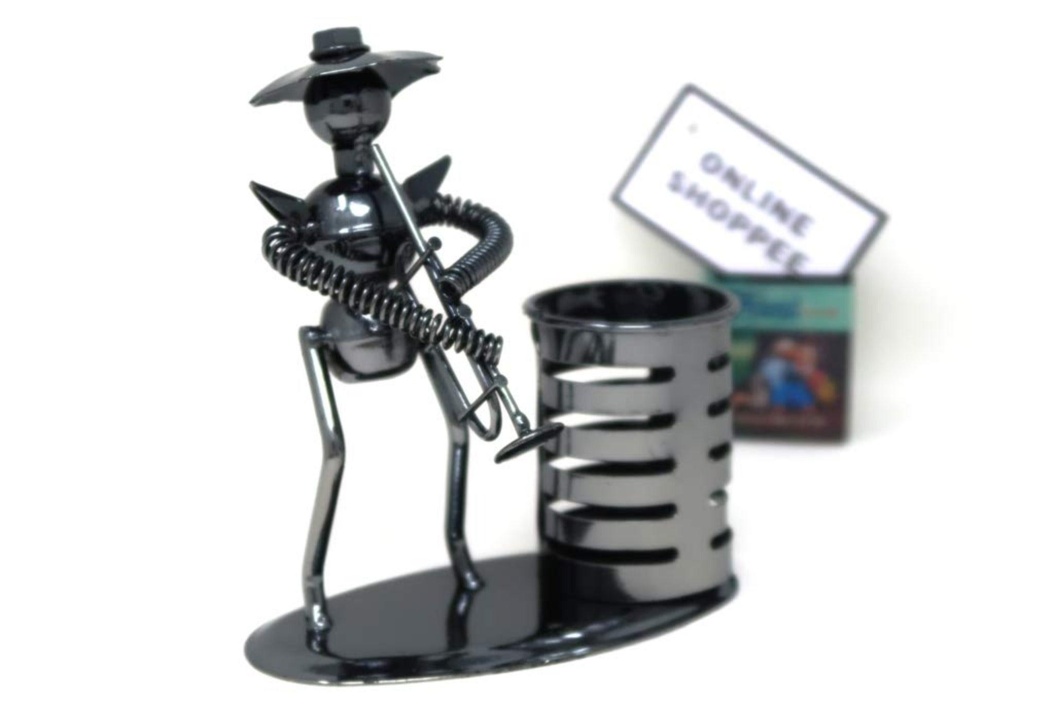 Metal Bandsman Grande Pen Pencil Holder - WoodenTwist