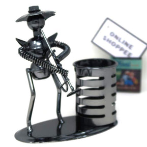 Metal Bandsman Grande Pen Pencil Holder - WoodenTwist