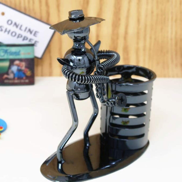 Metal Bandsman Grande Pen Pencil Holder - WoodenTwist
