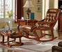 Wooden Royal Carved Rocking Chair With foot Rest - WoodenTwist