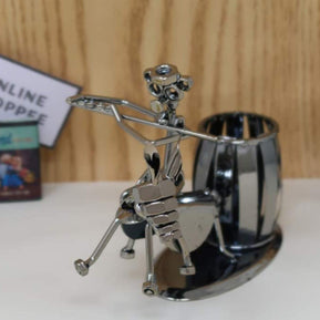 Metal Bandsman Grande Pen Pencil Holder - WoodenTwist