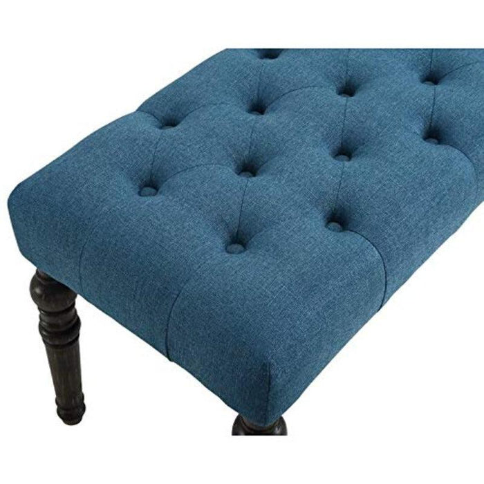 Upholstered Bench 2 Seater Sofa Bench, Footstool - WoodenTwist