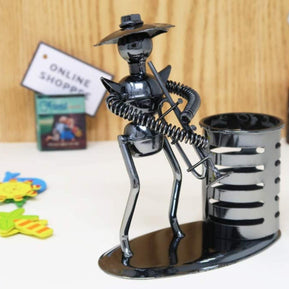 Metal Bandsman Grande Pen Pencil Holder - WoodenTwist