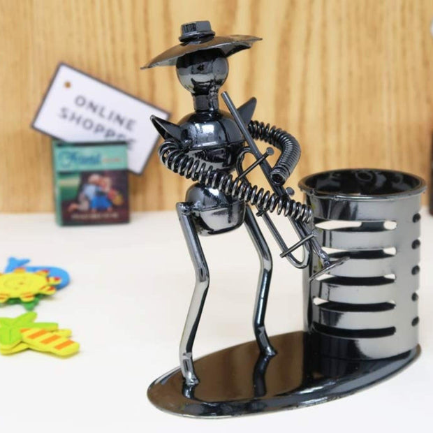 Metal Bandsman Grande Pen Pencil Holder - WoodenTwist