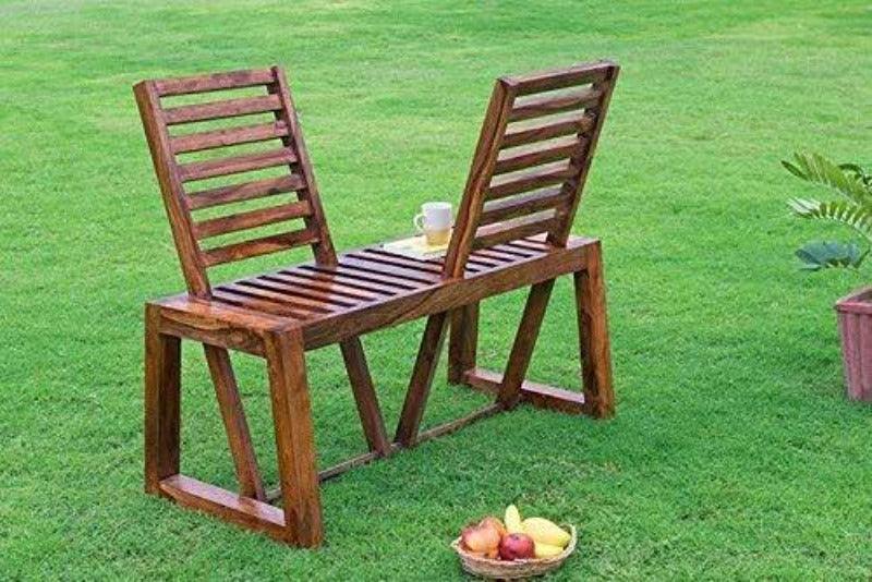A Moveable Twist-Design Patio Chair