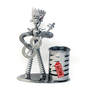 Metal Bandsman Pen Pencil Holder - WoodenTwist
