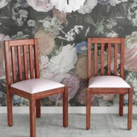 Wooden Comfort Cushioned Seating Dining Chair (Set of 2) - WoodenTwist
