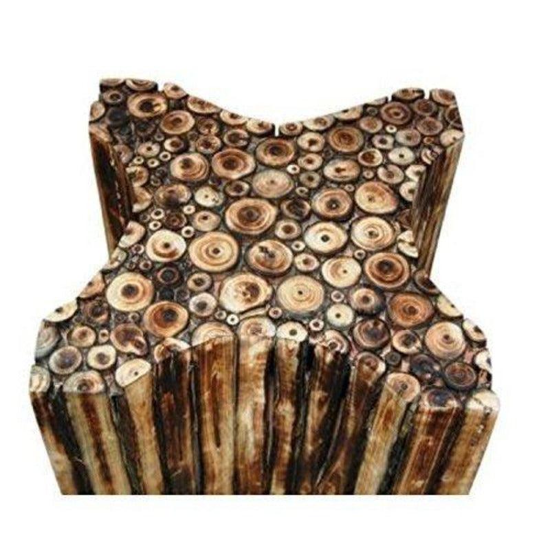 Natural Wood Tone with Brown Accents