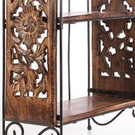 Wooden Home Decor 3 Shelf Rack Kitchen Rack - WoodenTwist