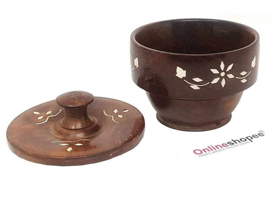 Brown Polish with Leaf Carvings