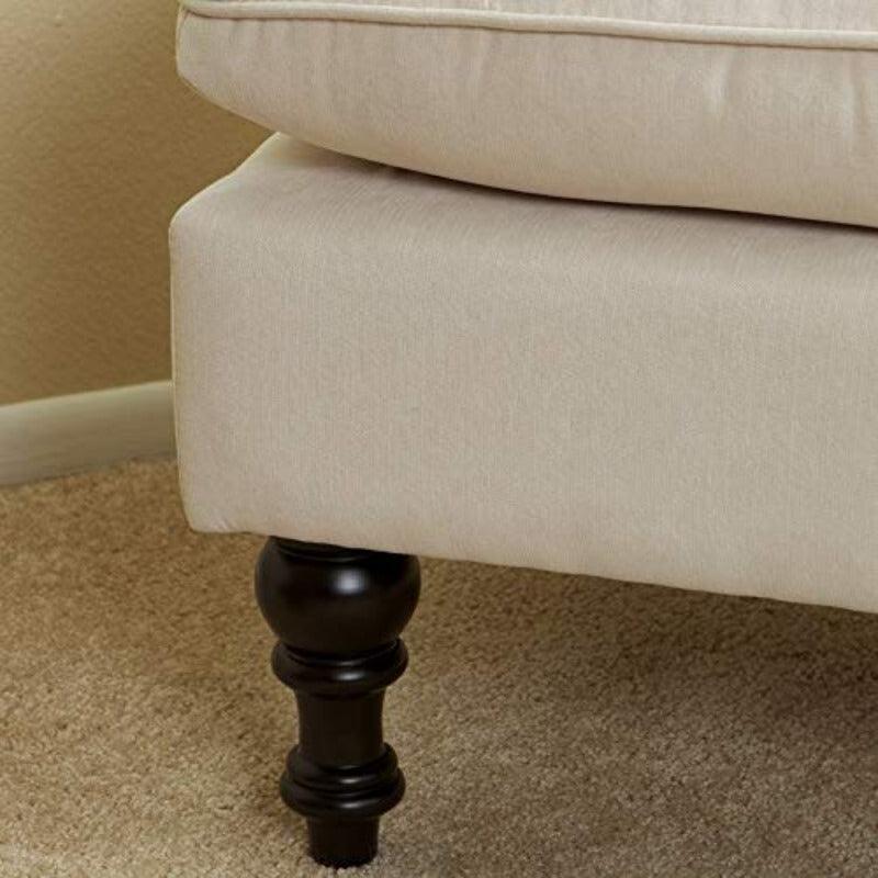 Tufted Stool Footstool Sofa Couch for Living Room Bedroom Office - WoodenTwist