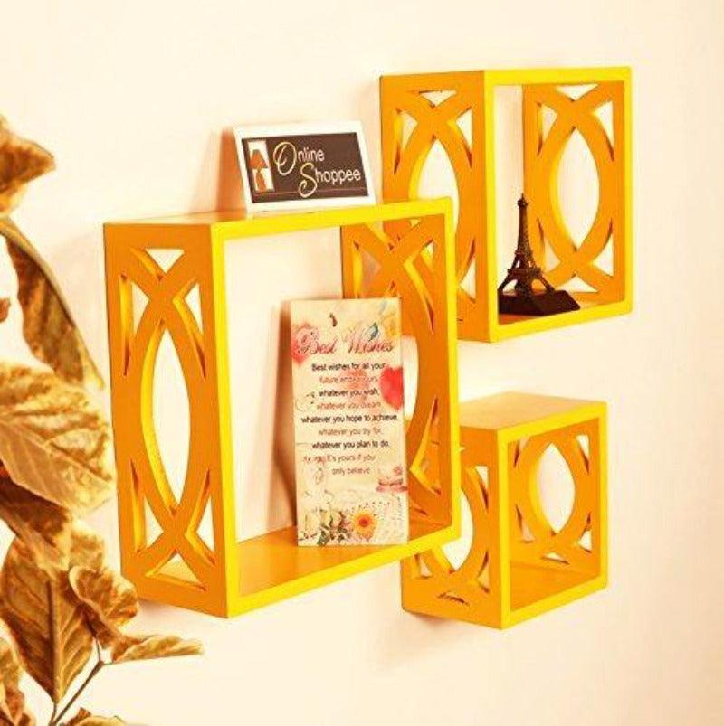 Elegant Floating Wall Shelf ( Set of 3) - WoodenTwist