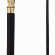 Antique Brass Design Head Handle Vintage Style Wooden Walking Cane Stick - WoodenTwist