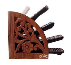wooden remote stand