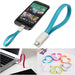 0.23 m Micro USB Cable (Compatible with Power bank, Blue, One Cable) - WoodenTwist