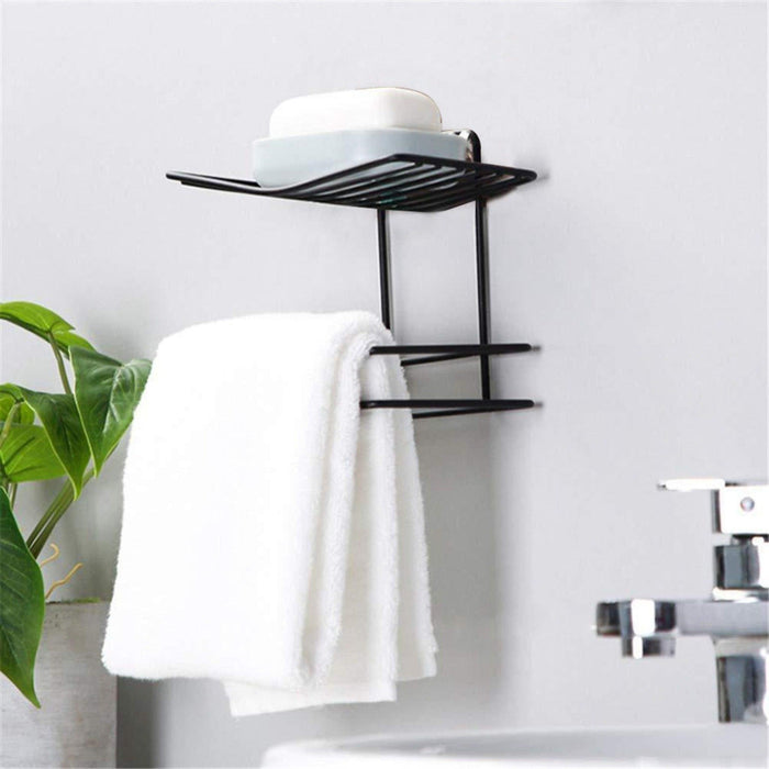Multi purpose towel, tissue, soap, mobile holder organizer rack - WoodenTwist