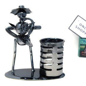Metal Bandsman Grande Pen Pencil Holder - WoodenTwist