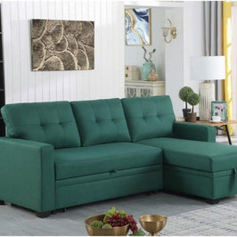 L-Shape Sectional Sleeper Sofa Cum Bed 5 Seater - WoodenTwist