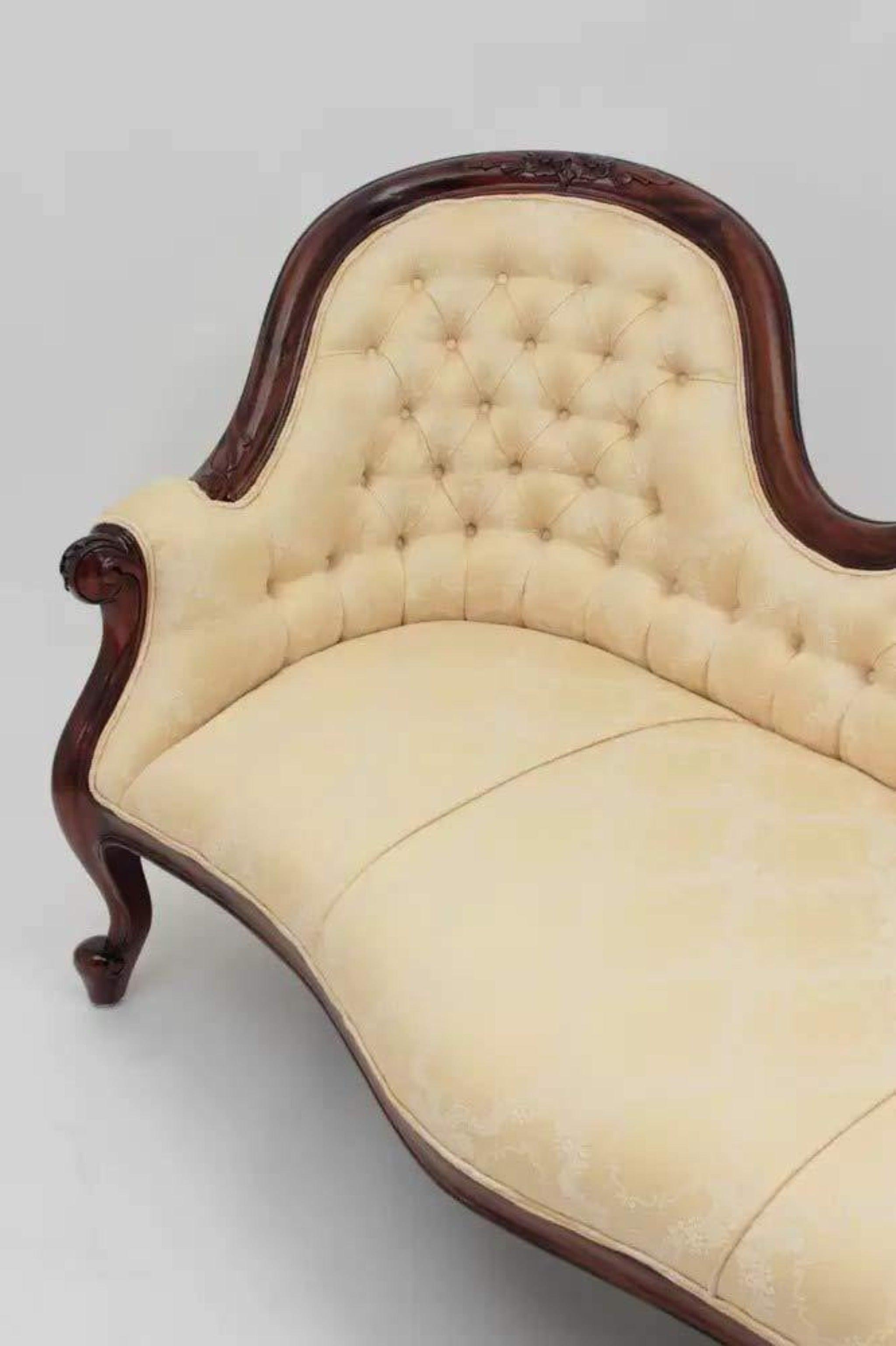 Céleste Teak Wood Chaise Lounge Settee - lifestyle setting