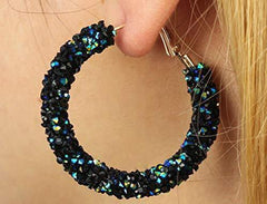blue earrings