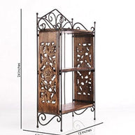 Wooden Home Decor 3 Shelf Rack Kitchen Rack - WoodenTwist