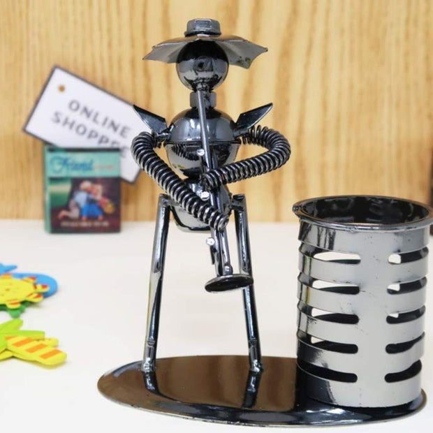 Metal Bandsman Grande Pen Pencil Holder - WoodenTwist