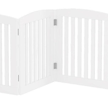 Wooden Portable Safety Pet Fence Gate Partition For Kids (4 Panel) - WoodenTwist