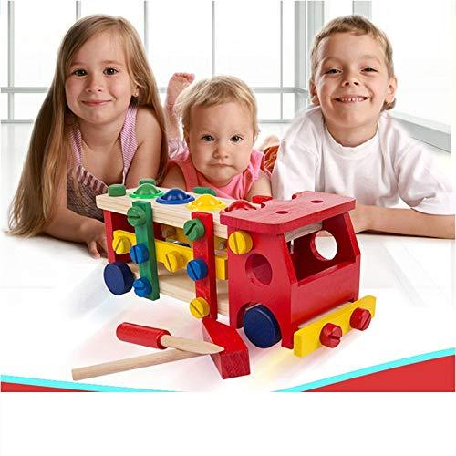 Wooden Assembling Car Puzzle with Hammer, Screw Driver, Wooden and Ball Toy Mechanic Set - WoodenTwist