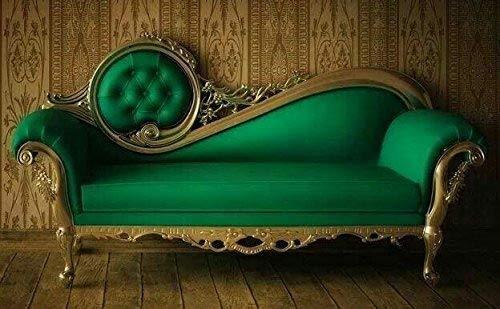 Teak Wooden Victorian Style Sofa Couch Chaises Lounges Green Online In India Woodentwist