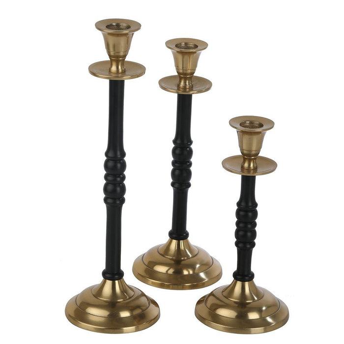 Olen Set of 3 Candle Holders - WoodenTwist