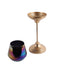 Black Glass Candle Holder and Planter with Stand set of 2 - WoodenTwist