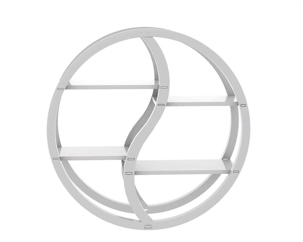 Trenton Round Floating Wall Shelf For Living Room - WoodenTwist