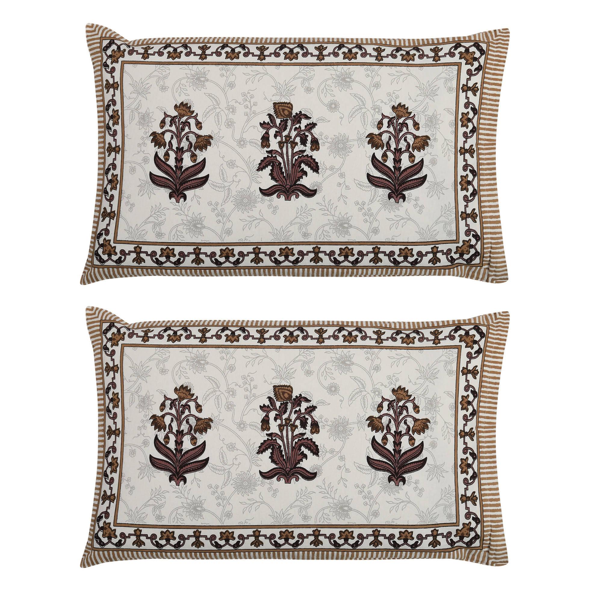 Rajasthani Jaipuri Classy Cotton Block Print bed sheets - WoodenTwist