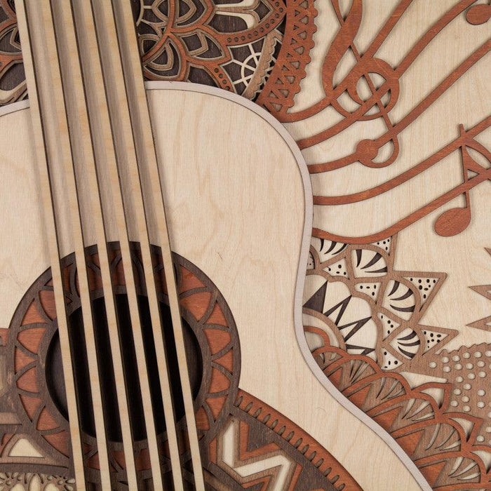 Acoustic Guitar Multi Layer Mandala - WoodenTwist