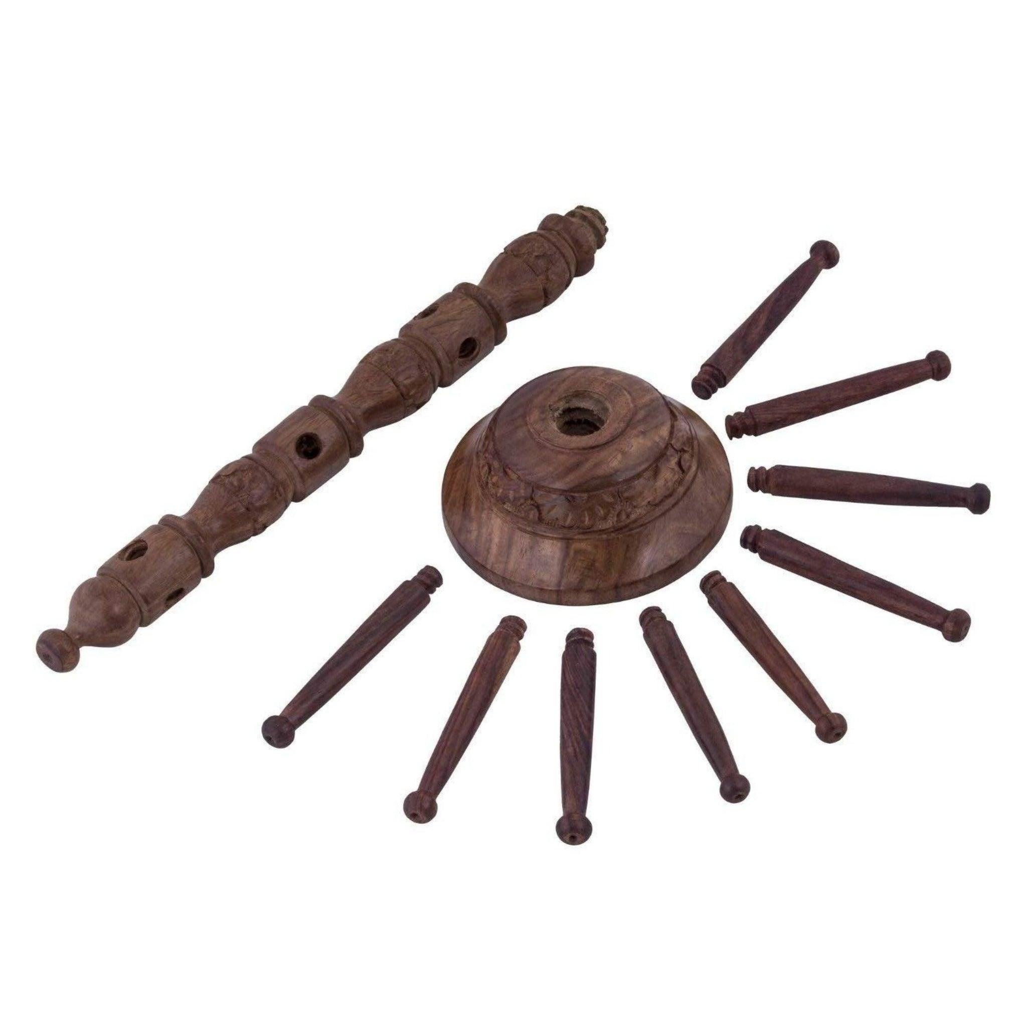 Wooden Handicraft Wooden Bangle Stand Hand Carved - WoodenTwist