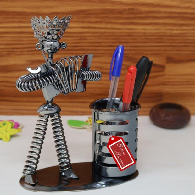Metal Bandsman Stationery Holder - WoodenTwist