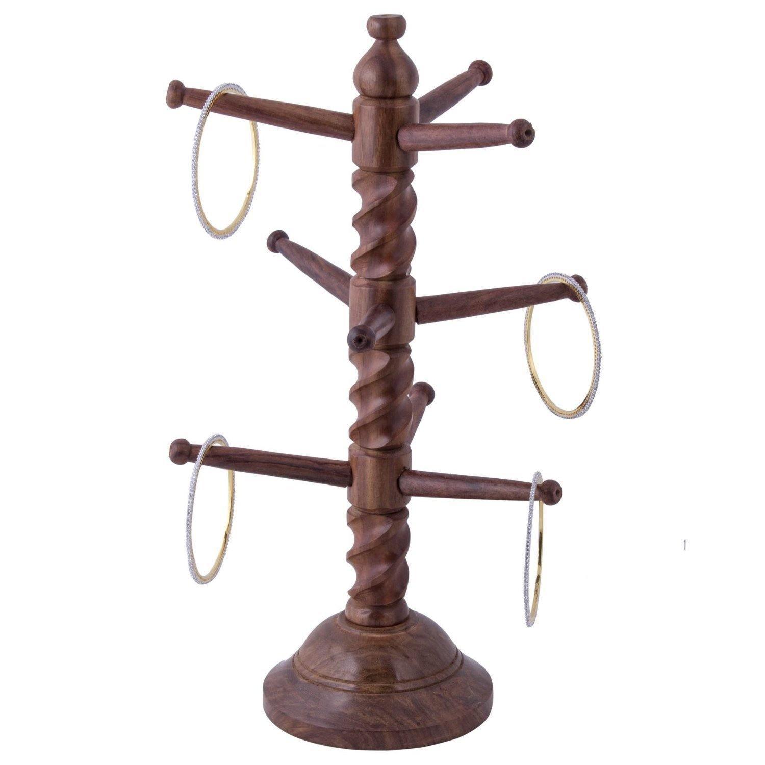 Wooden Handicrafted Wooden Bangle Stand - WoodenTwist