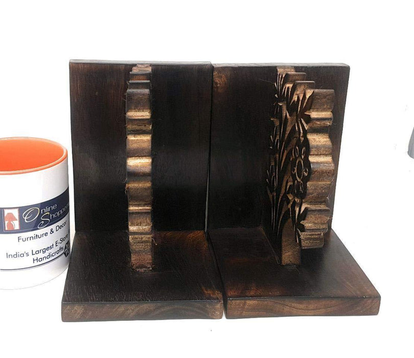 decorative wooden bookend