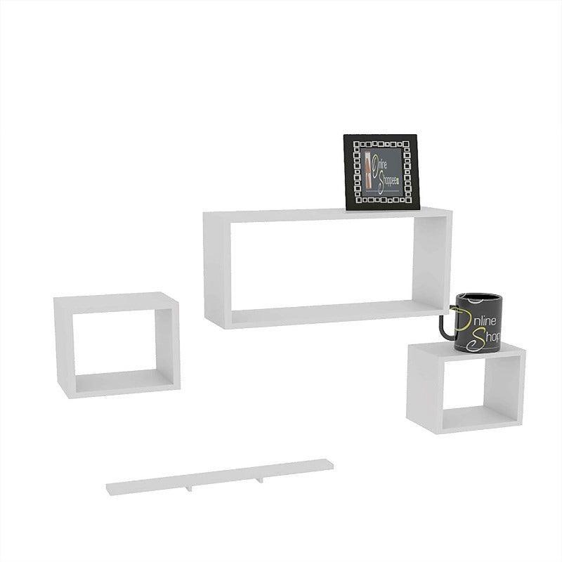 Rafuf Wooden Floating Wall Shelf with 4 Shelves - WoodenTwist