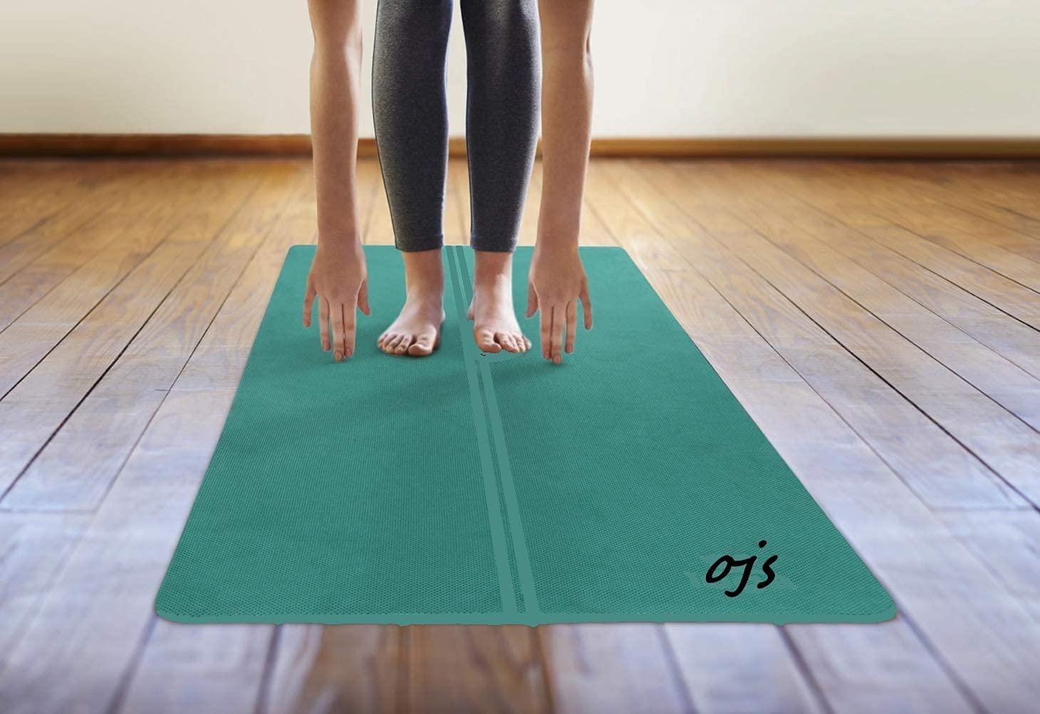 Yoga Mat with Anti-slip Texture for Men & Women with 4mm Thickness - WoodenTwist