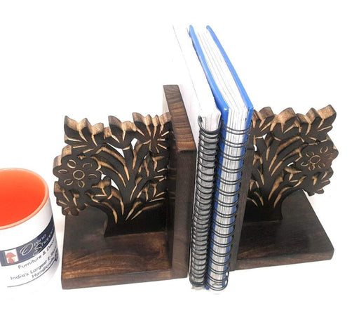 engraved tree of life bookend