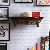 Wooden Fancy Floating Wall Bracket/Book Rack - WoodenTwist